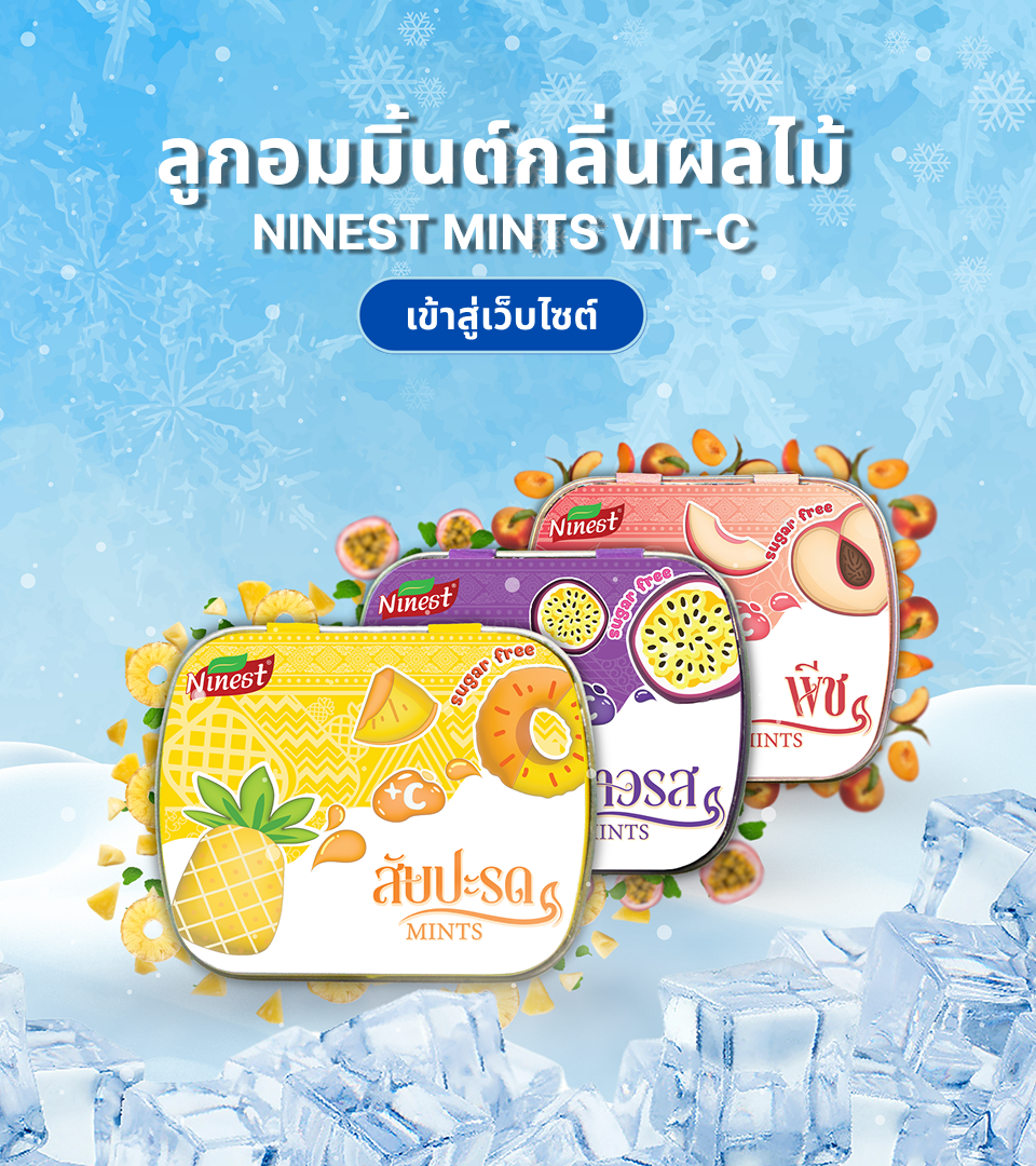 ไนน์เนส ลูกอมรสมิ้นต์กลิ่นผลไม้